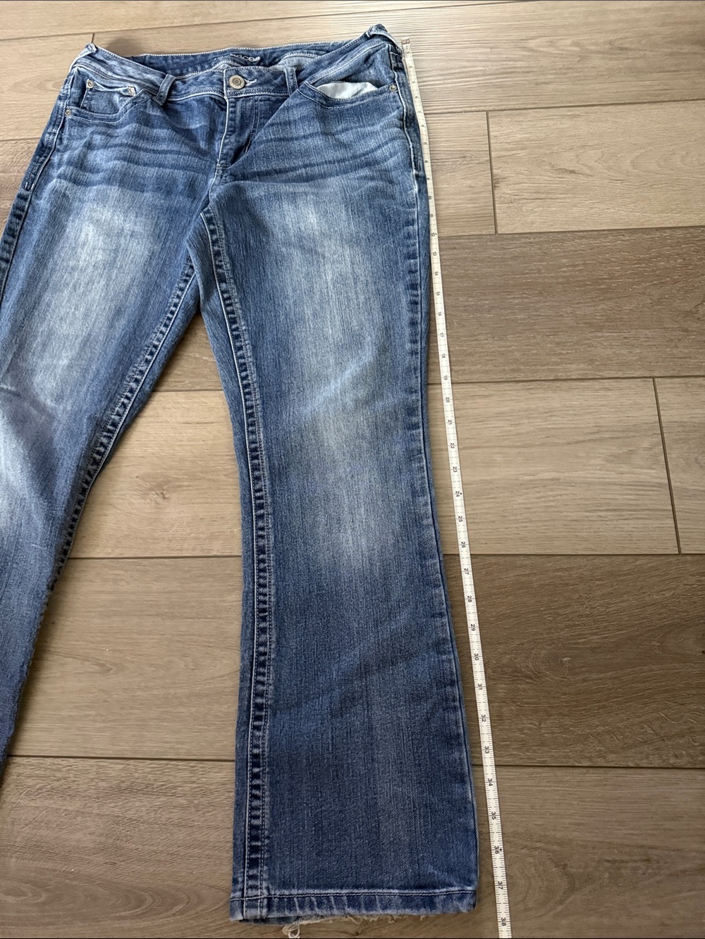 Maurices Blue Wash Women's Boot Cut Jeans - Picture 8 of 12